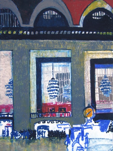 Grand Central Station Winter Grey;
2015; oil pastel on paper, 24 x 18" Grand Central Station Winter Grey;
2015; oil pastel on paper, 24 x 18"